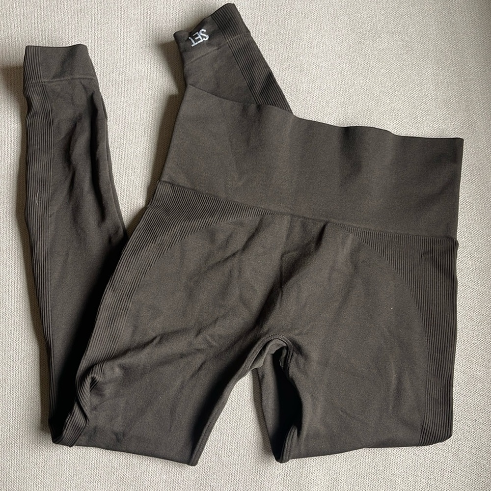 Espresso set active leggings